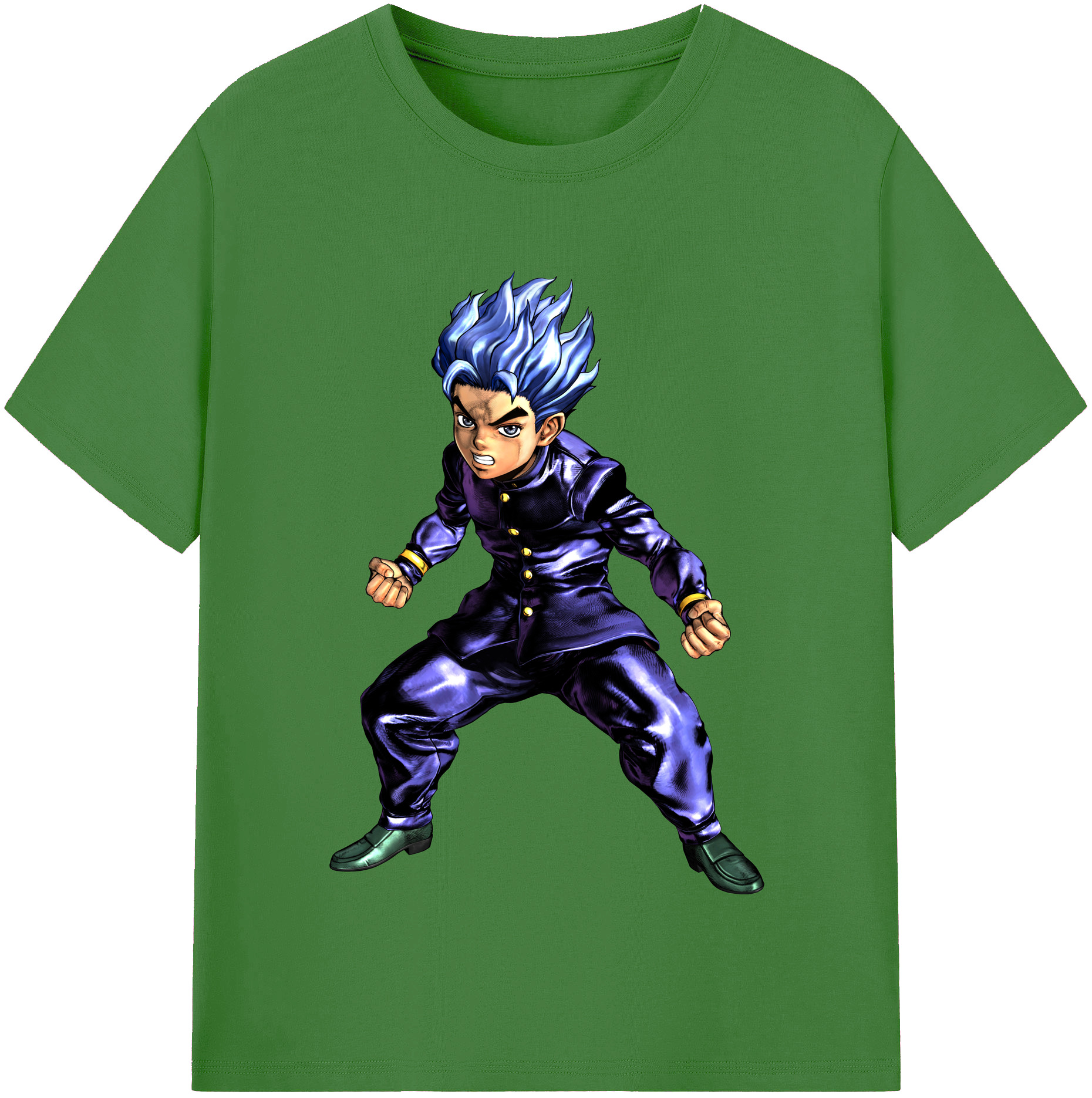 （画像用） ジョジョの奇妙な冒険 広瀨康一 JoJo's Bizarre Adventure Hirose Koichi レディースカジュアルプリントTシャツ（綿100％）